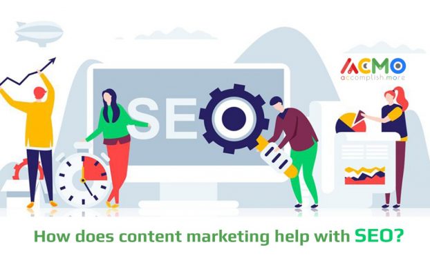 How does content marketing help with SEO?
